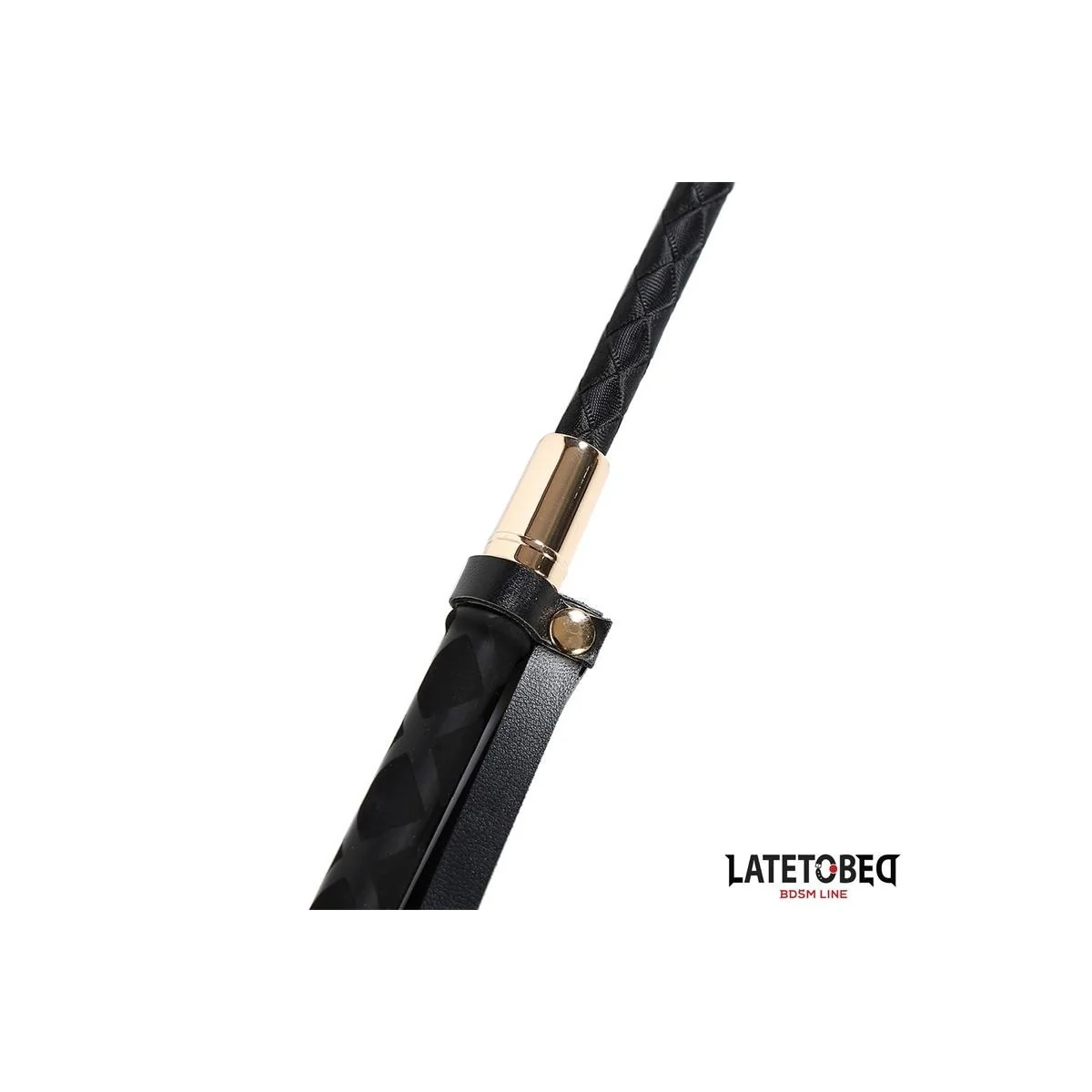 KLASSISCHE PEITSCHE, SCHWARZ, 60 CM VON LATETOBED BDSM LINE