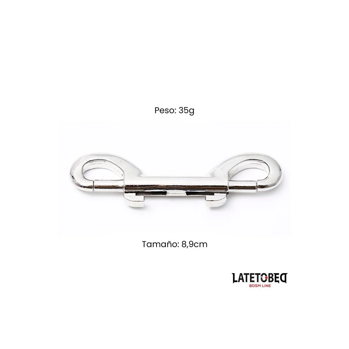 DOPPELTER METALLKARABINERHAKEN VON LATETOBED BDSM LINE