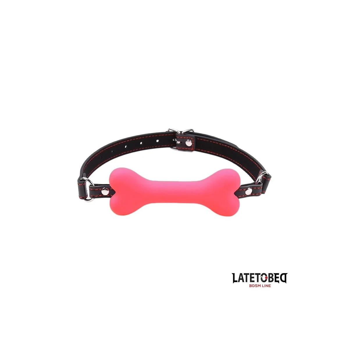 KNOCHENKNEBEL, ROSA, VERSTELLBAR VON LATETOBED BDSM LINE