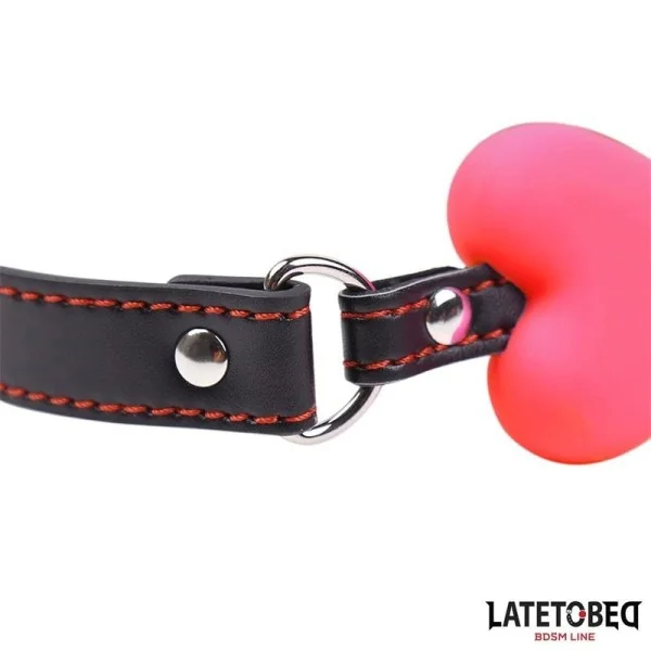 KNOCHENKNEBEL, ROSA, VERSTELLBAR VON LATETOBED BDSM LINE