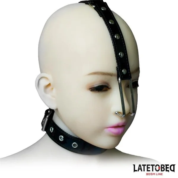 NASENHAKEN MIT HALSBAND VON LATETOBED BDSM LINE