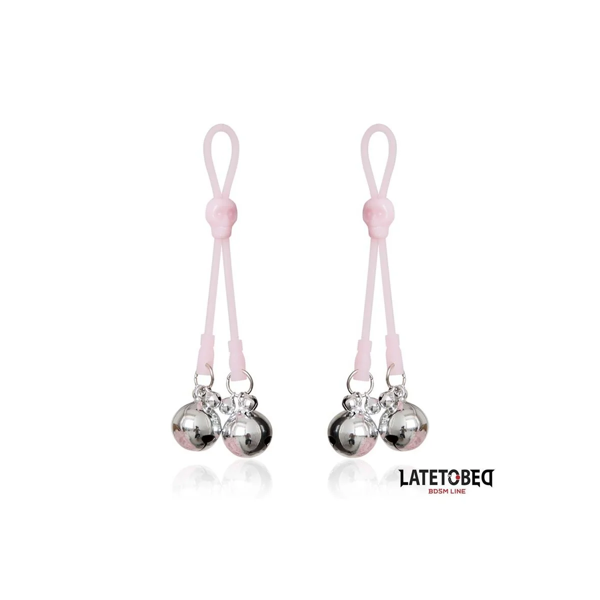 TOTENKOPF-NIPPELKLEMMEN MIT GLÖCKCHEN VON LATETOBED BDSM LINE