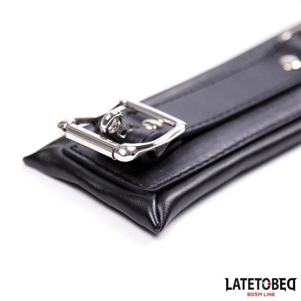 GEPOLSTERTES HALSBAND MIT LEINE VON LATETOBED BDSM LINE