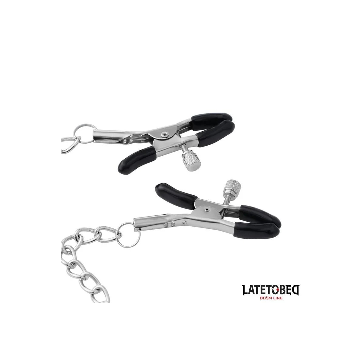 NIPPELKLEMMEN MIT „DADDY WORD”-ANHÄNGER VON LATETOBED BDSM LINE
