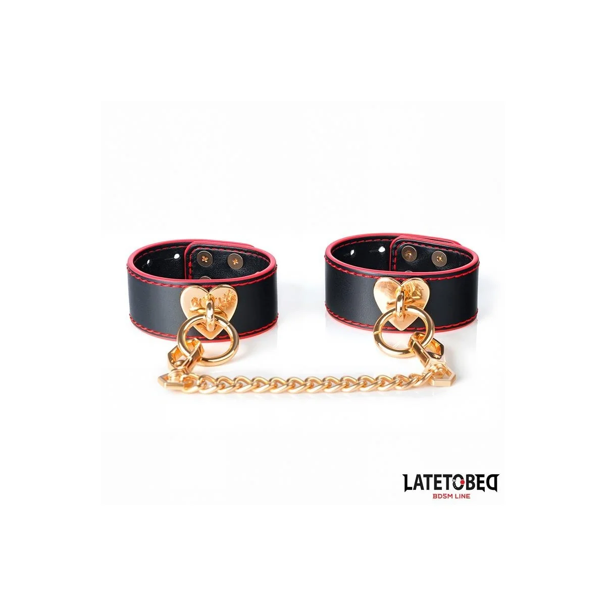 HANDFESSELN MIT GOLDENER KETTE VON LATETOBED BDSM LINE
