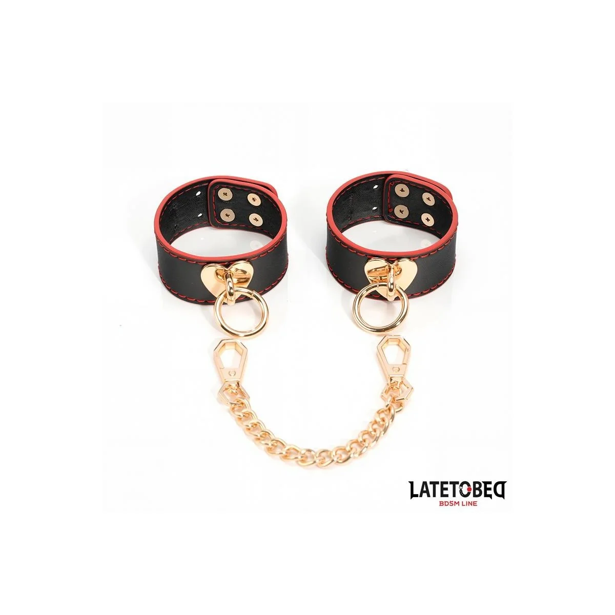 HANDFESSELN MIT GOLDENER KETTE VON LATETOBED BDSM LINE