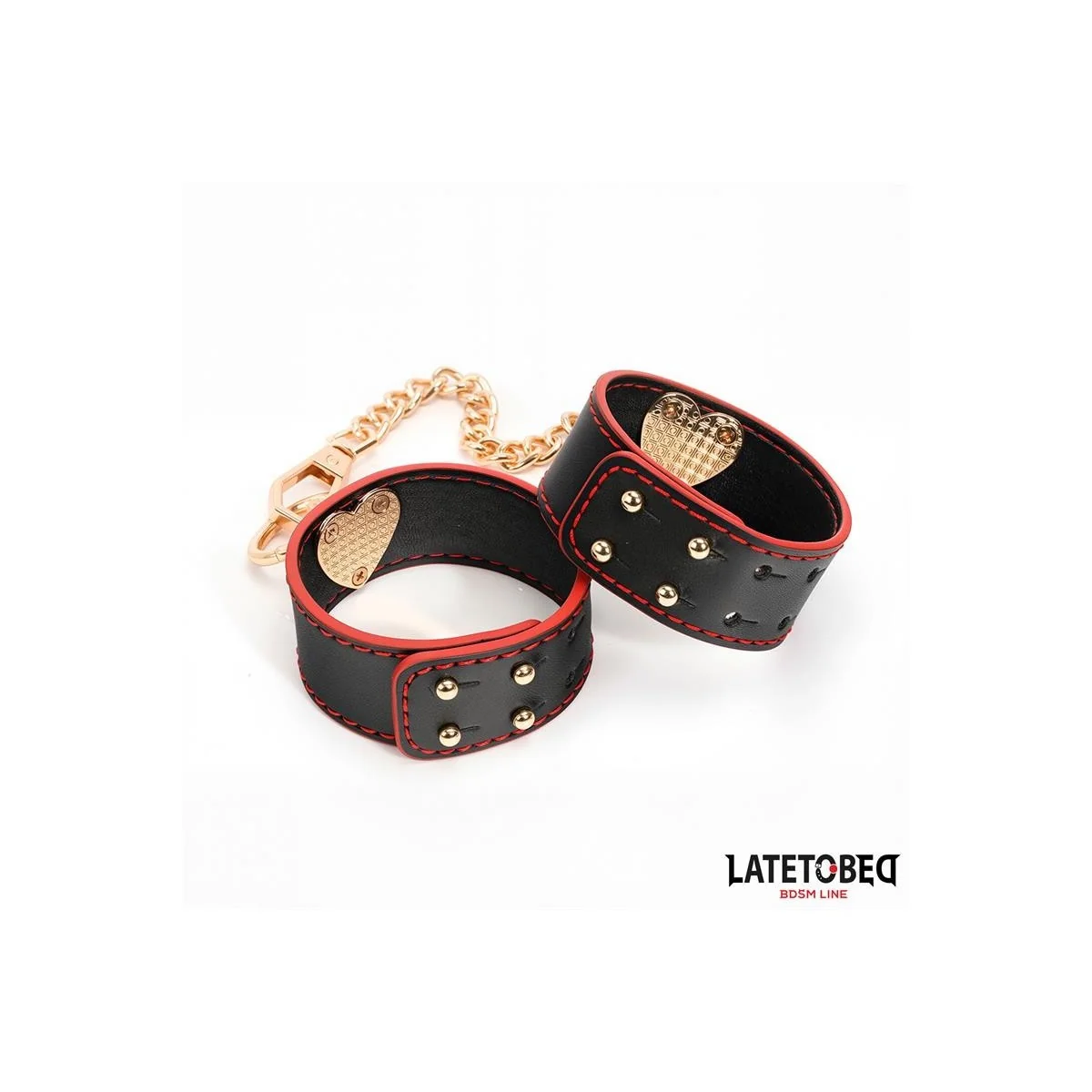 FUSSFESSELN MIT GOLDENER KETTE VON LATETOBED BDSM LINE