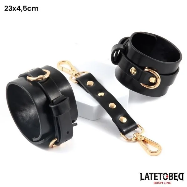 BONDAGE-SET MIT 8 TEILEN UND AUFBEWAHRUNGSTASCHE VON LATETOBED BDSM LINE