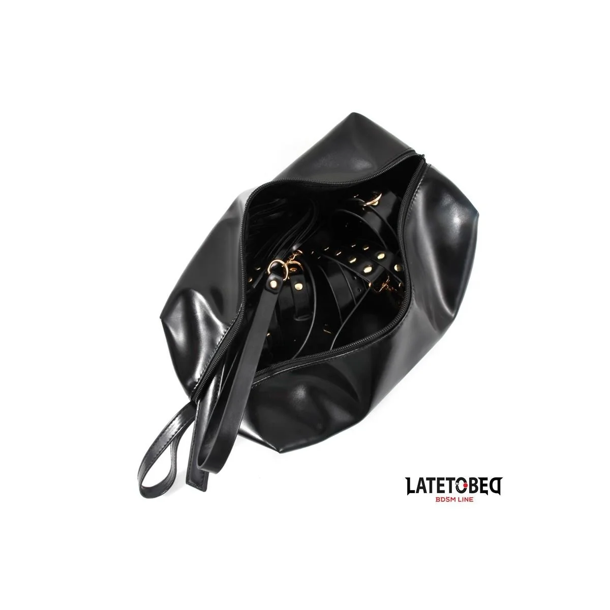 BONDAGE-SET MIT 8 TEILEN UND AUFBEWAHRUNGSTASCHE VON LATETOBED BDSM LINE