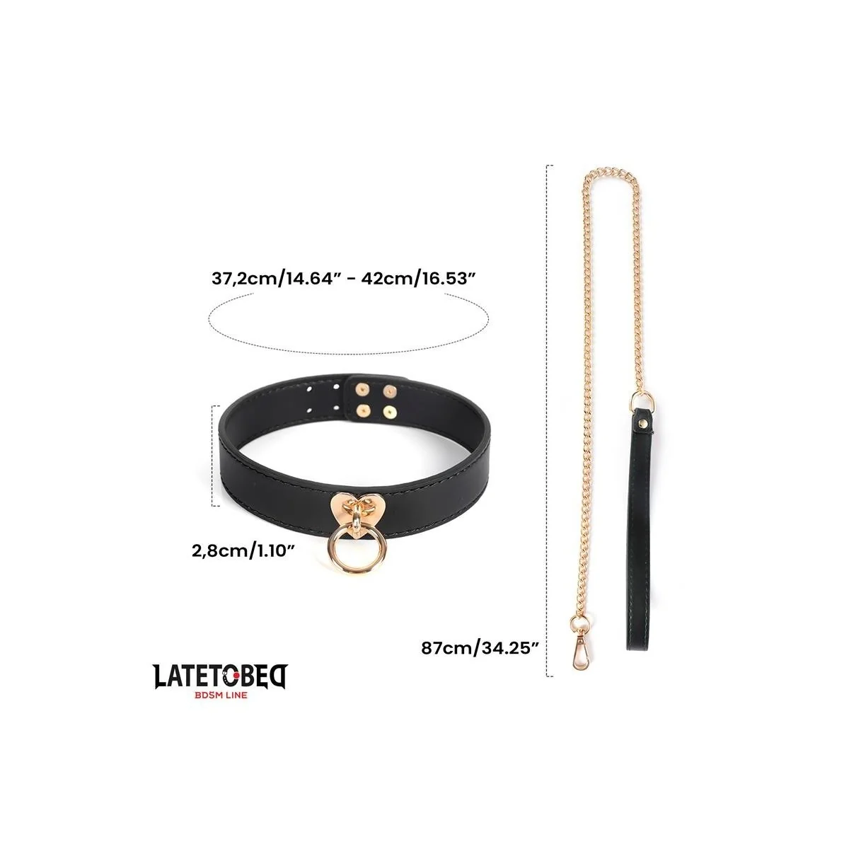 8-TEILIGES LEDER-BONDAGE-SET MIT AUFBEWAHRUNGSKOFFER VON LATETOBED BDSM LINE