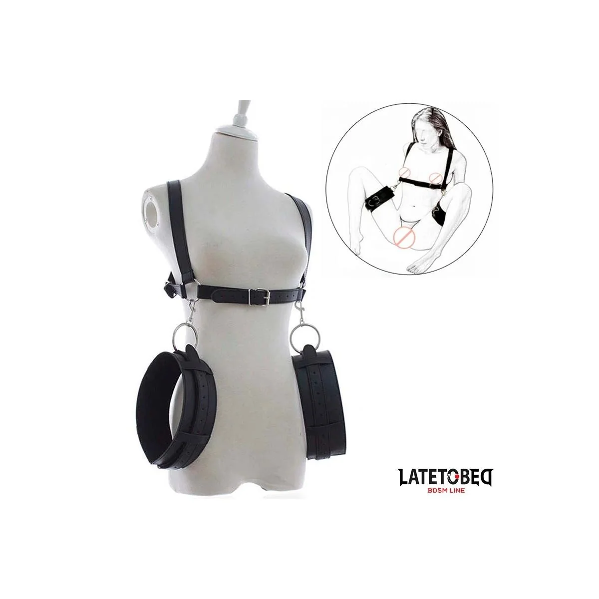 FESSELN FÜR GESPREIZTE BEINE VON LATETOBED BDSM LINE