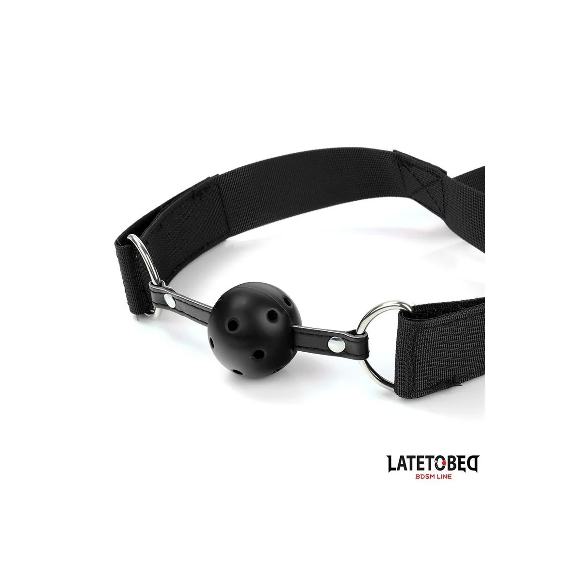 MUNDKNEBEL MIT MANSCHETTE UND ANALHAKEN VON LATETOBED BDSM LINE