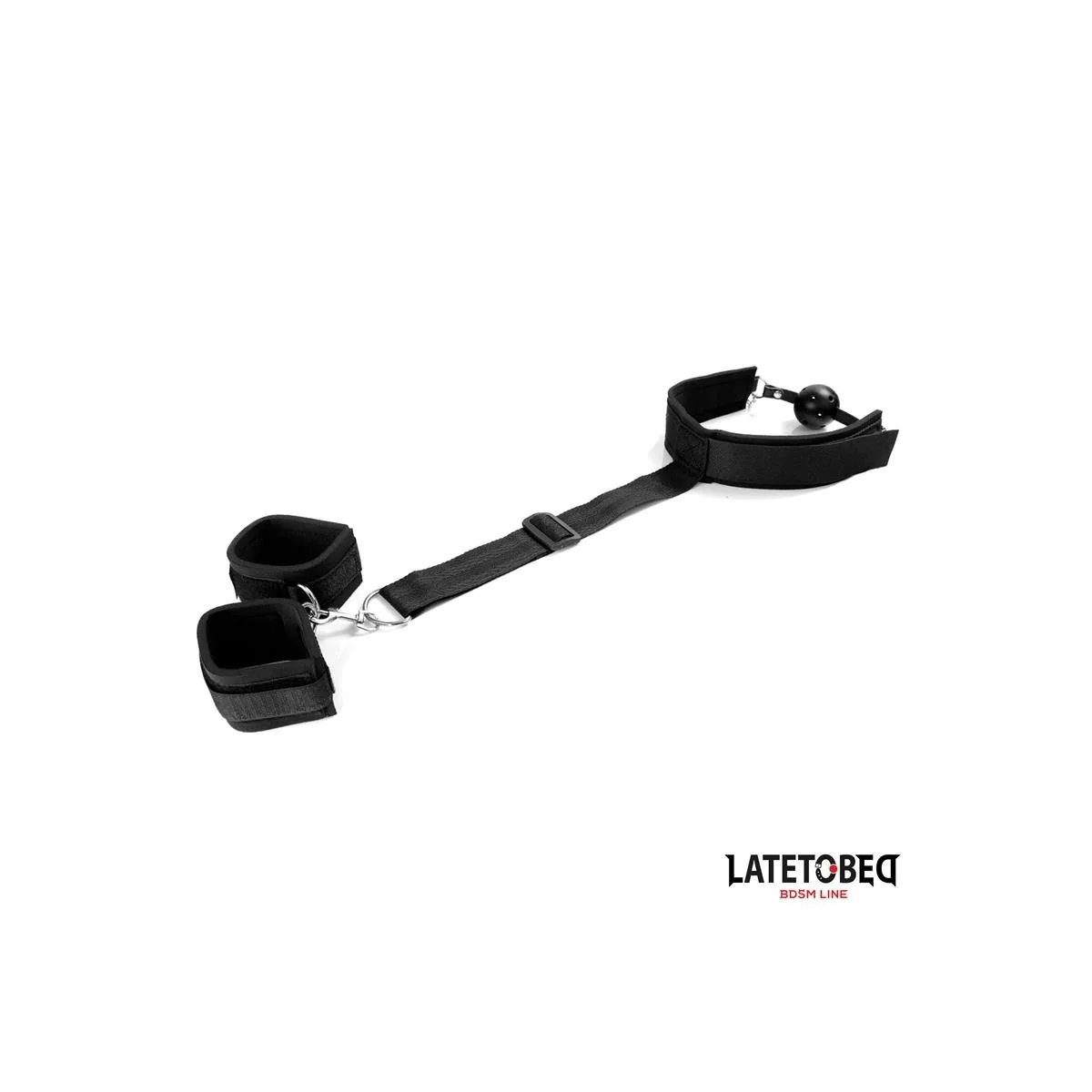 KNEBELKUGEL UND FESSELN VON LATETOBED BDSM LINE