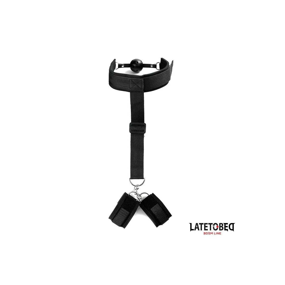 KNEBELKUGEL UND FESSELN VON LATETOBED BDSM LINE