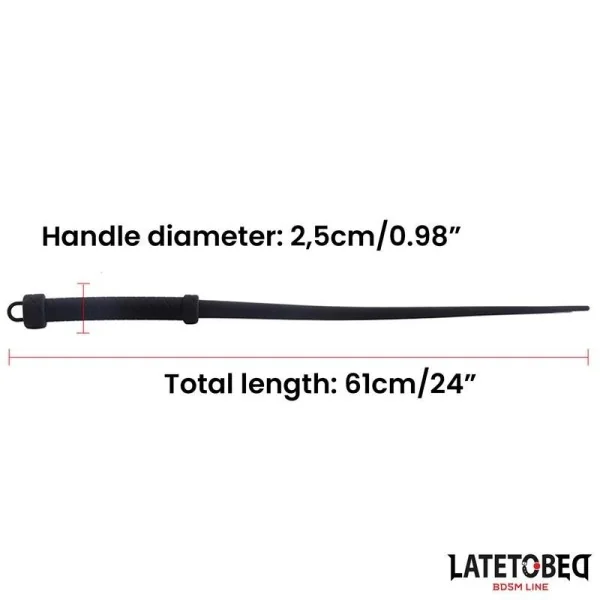 SILIKONPEITSCHE 61 CM VON LATETOBED BDSM LINE