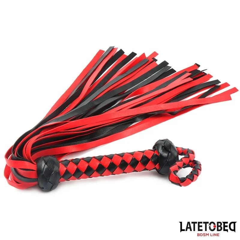 GEFLOCHTENER FLOGGER 49 CM VON LATETOBED BDSM LINE 2