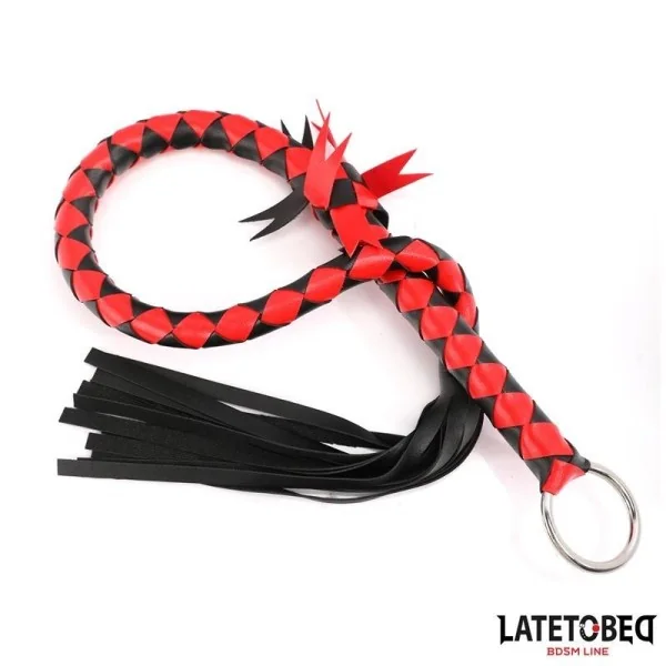 GEFLOCHTENER FLOGGER 85 CM VON LATETOBED BDSM LINE