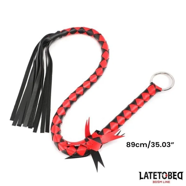 GEFLOCHTENER FLOGGER 85 CM VON LATETOBED BDSM LINE