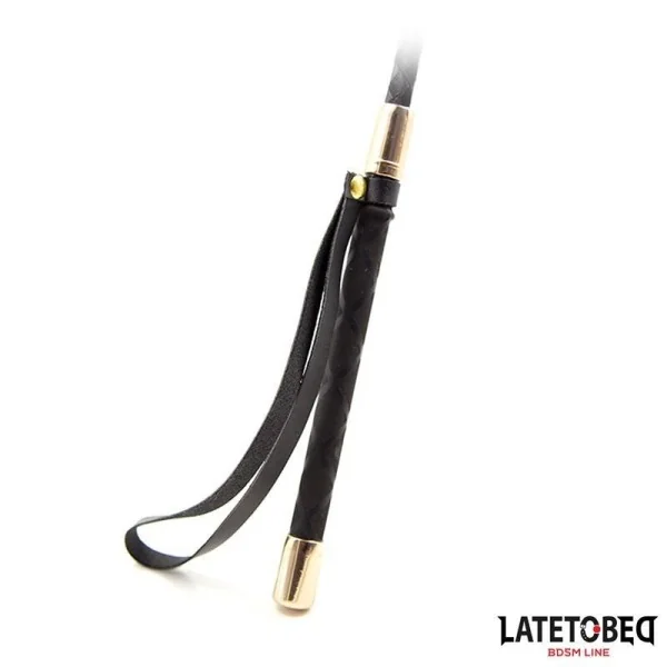 GOLDFARBENE METALLGERTE 30 CM VON LATETOBED BDSM LINE