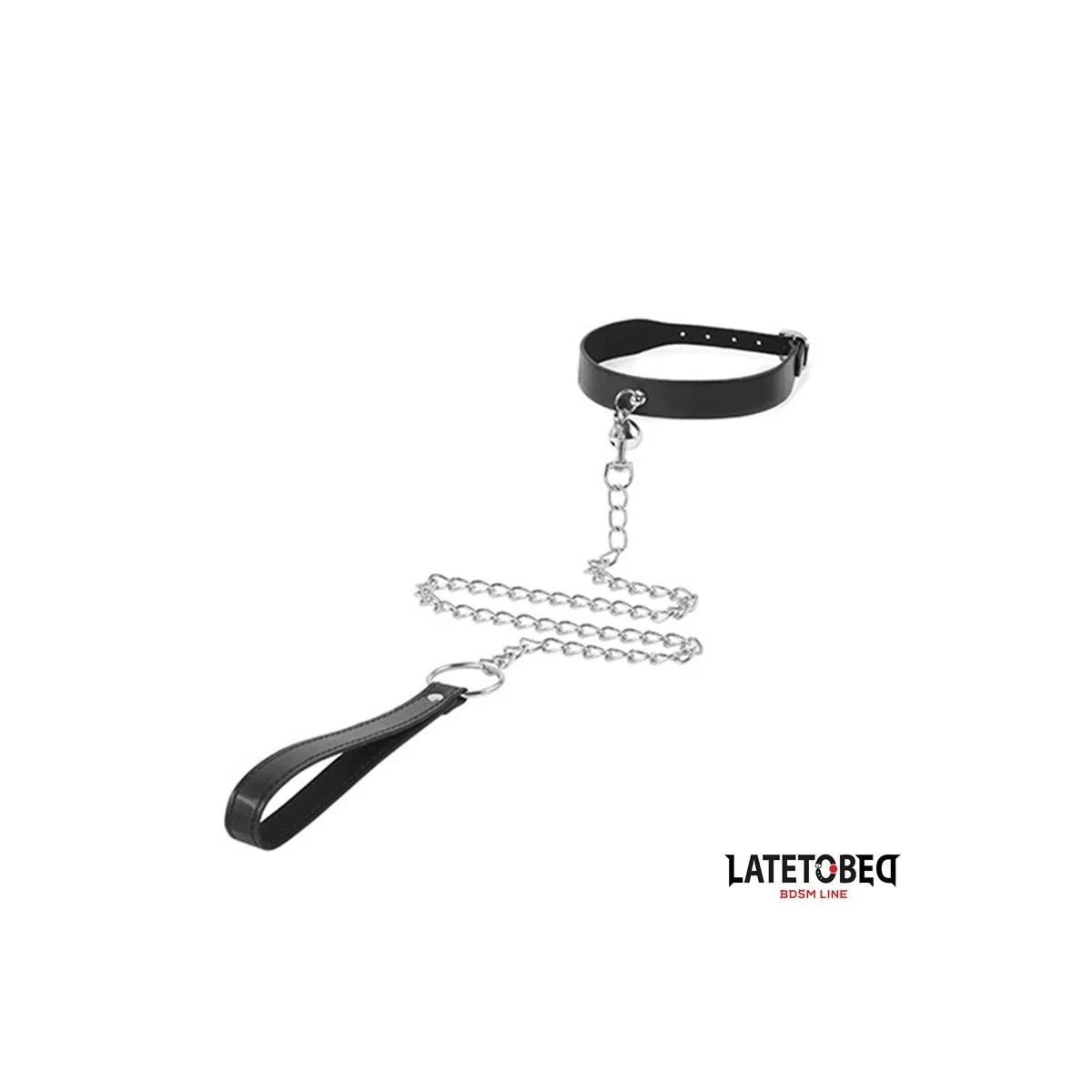 HALSBAND MIT GLOCKE UND LEINE VON LATETOBED BDSM LINE