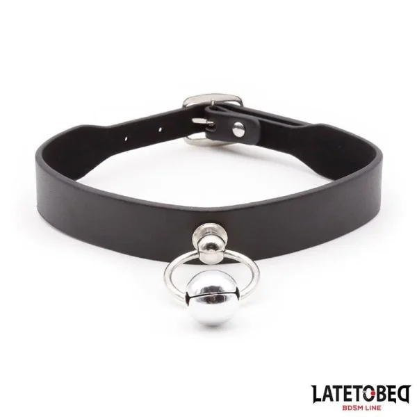 HALSBAND MIT GLOCKE UND LEINE VON LATETOBED BDSM LINE