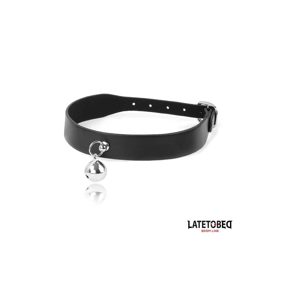 HALSBAND MIT GLOCKE UND LEINE VON LATETOBED BDSM LINE
