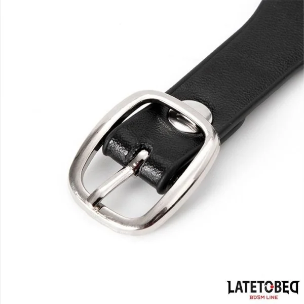 HALSBAND MIT GLOCKE UND LEINE VON LATETOBED BDSM LINE