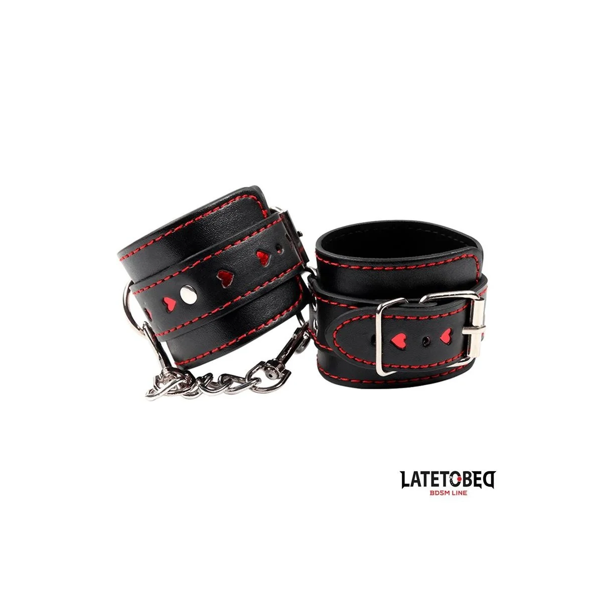 FESSEL MIT KETTE UND HERZEN VON LATETOBED BDSM LINE