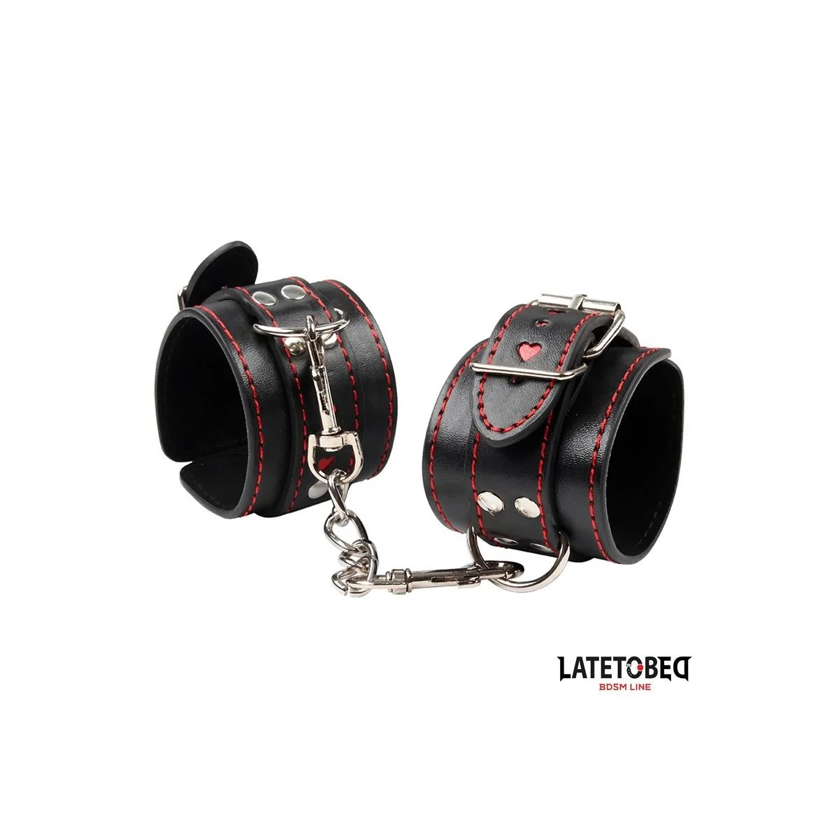FESSEL MIT KETTE UND HERZEN VON LATETOBED BDSM LINE