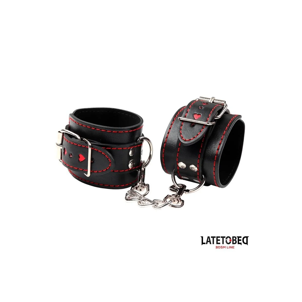 FESSEL MIT KETTE UND HERZEN VON LATETOBED BDSM LINE