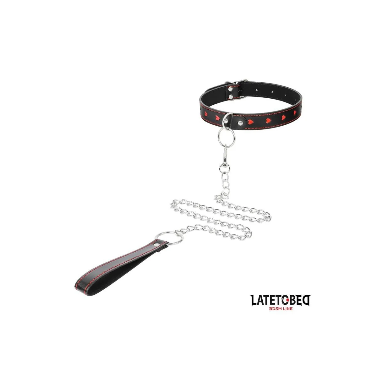 HALSBAND MIT LEINE 52 CM VON LATETOBED BDSM LINE