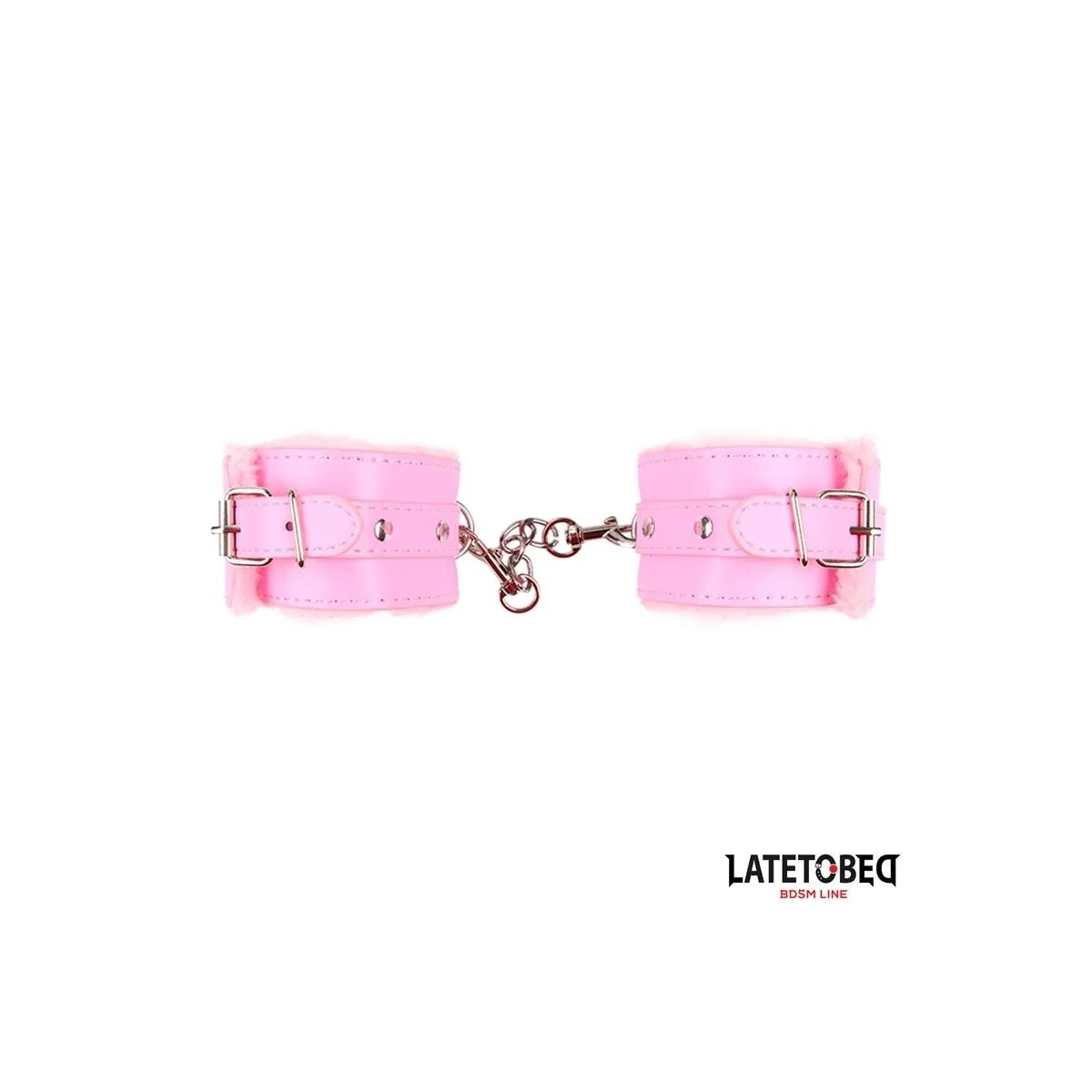 FELL-FUSSFESSEL ROSA VON LATETOBED BDSM LINE