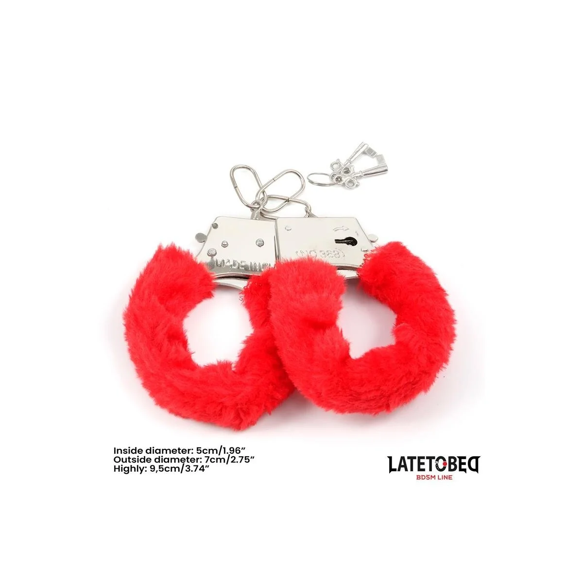 FELL-METALLFESSEL ROT VON LATETOBED BDSM LINE