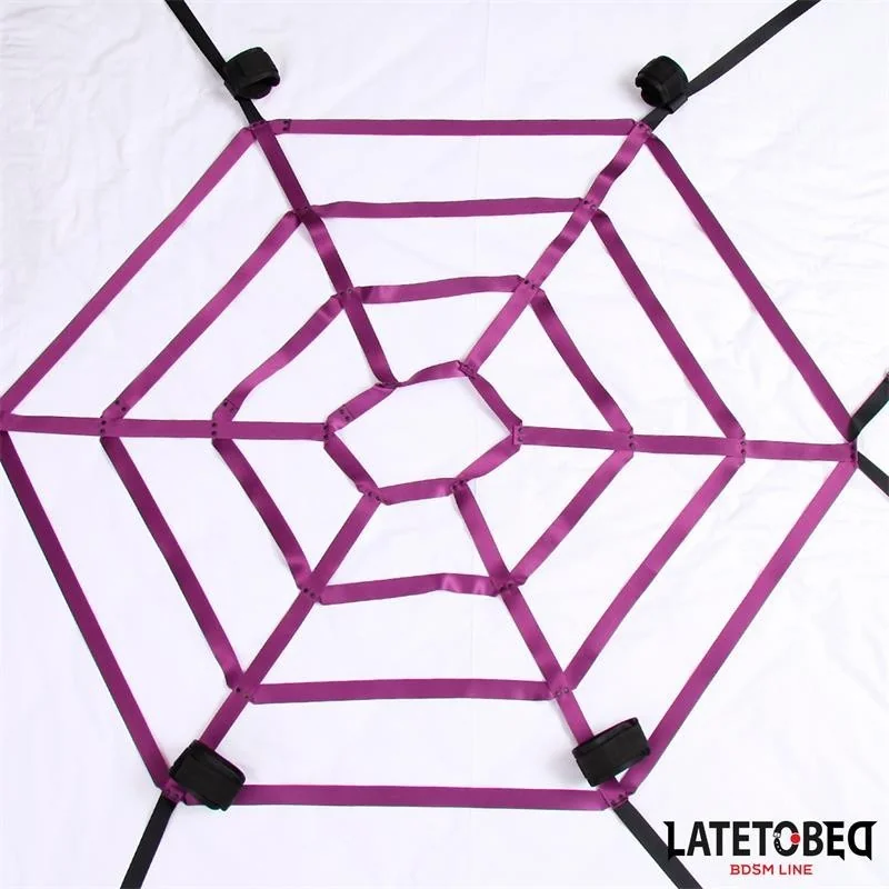 SPIDER WEB BED BONDAGE VON LATETOBED BDSM LINE
