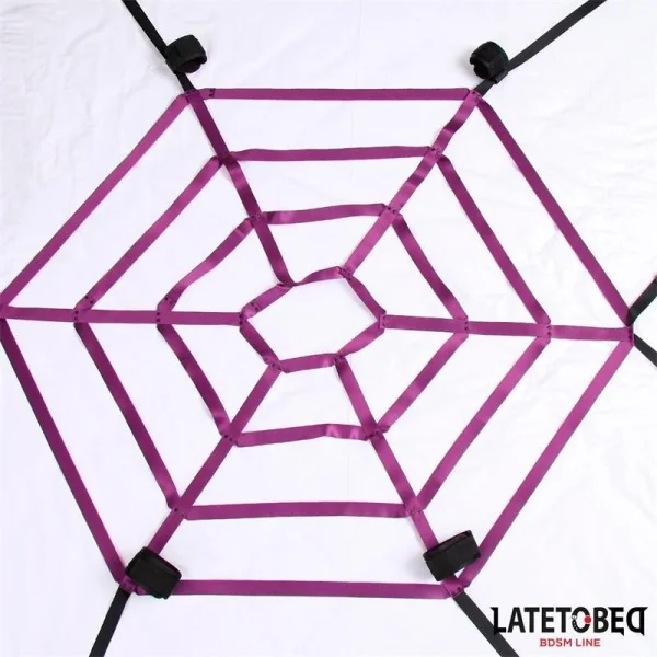 SPIDER WEB BED BONDAGE VON LATETOBED BDSM LINE