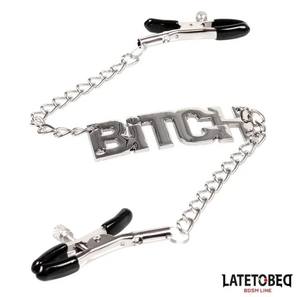 NIPPELKLEMMEN MIT BITCH VON LATETOBED BDSM LINE