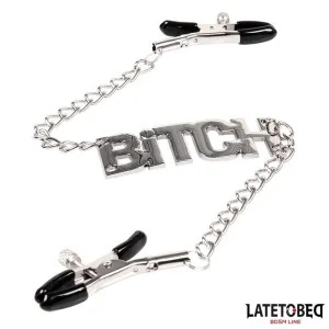 NIPPELKLEMMEN MIT BITCH VON LATETOBED BDSM LINE