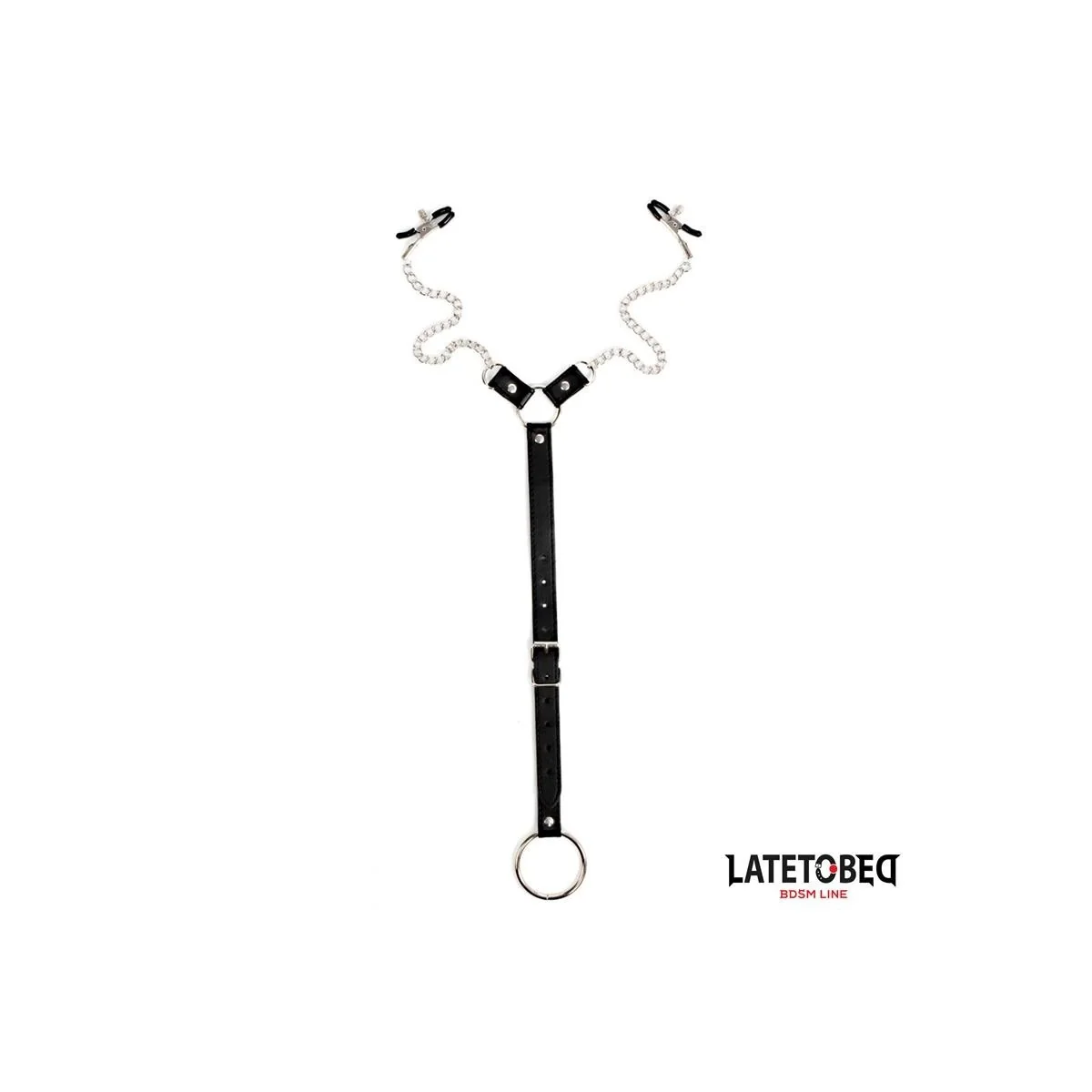 NIPPELKLEMMEN MIT PENISRING VON LATETOBED BDSM LINE