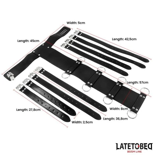 VERSTELLBARER RÜCKEN-HARNESS VON LATETOBED BDSM LINE
