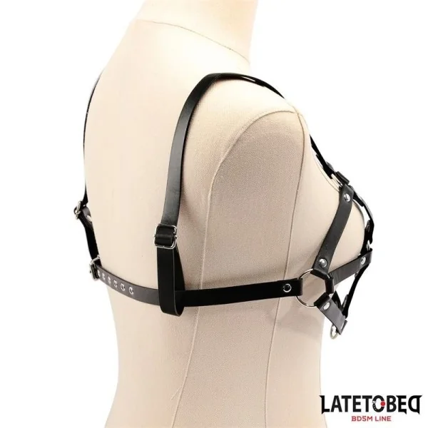 VERSTELLBARER BRUST-HARNESS VON LATETOBED BDSM LINE