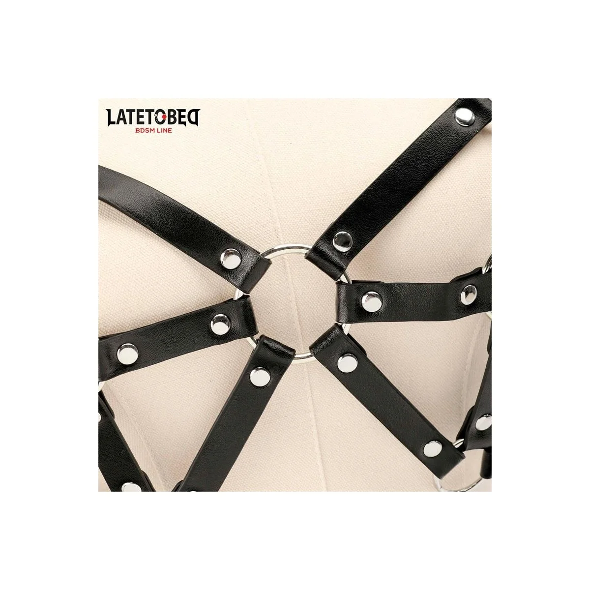 VERSTELLBARER BRUST-HARNESS VON LATETOBED BDSM LINE