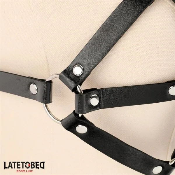 VERSTELLBARER BRUST-HARNESS VON LATETOBED BDSM LINE