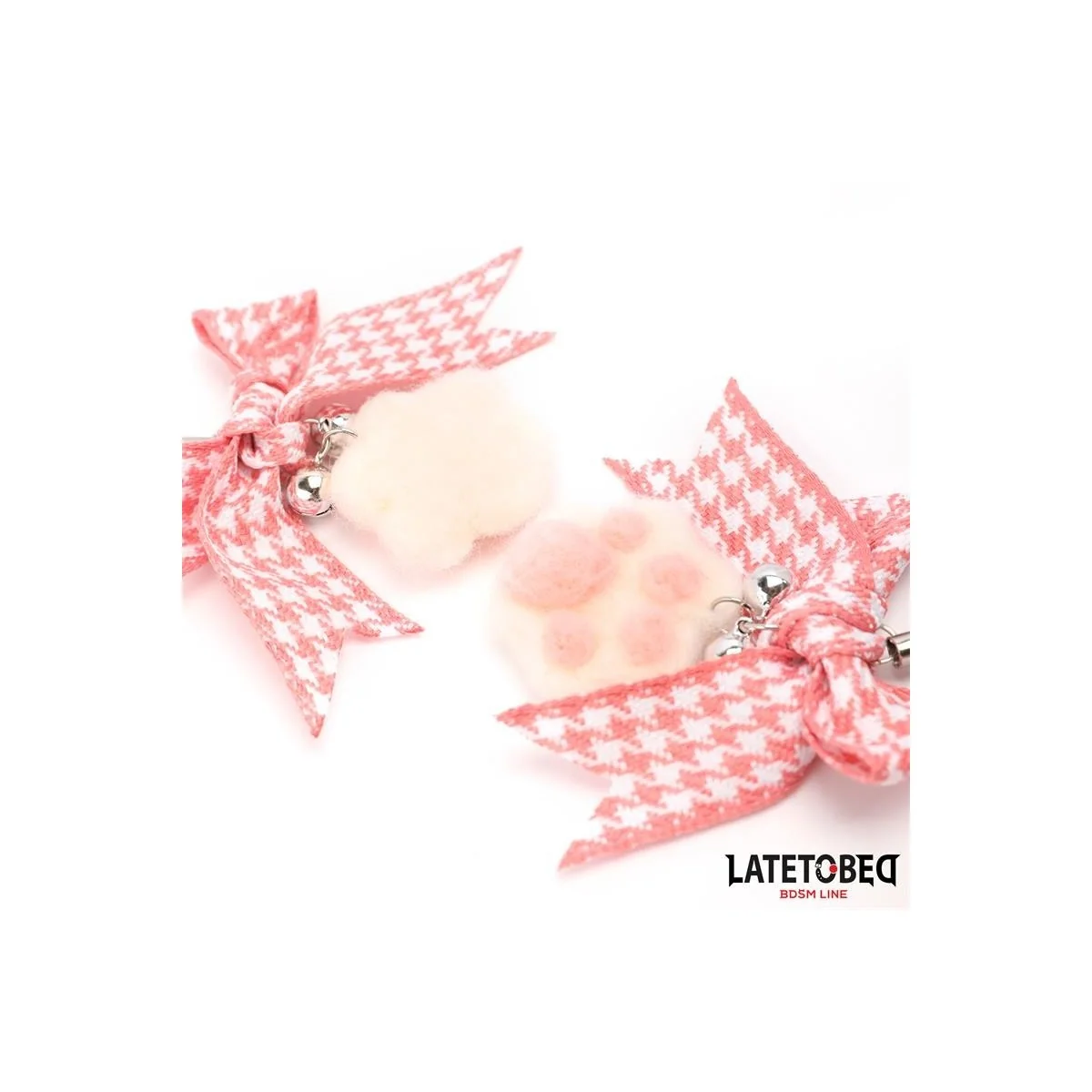 NIPPELKLEMMEN MIT KITTY-PFOTEN-POMPON VON LATETOBED BDSM LINE