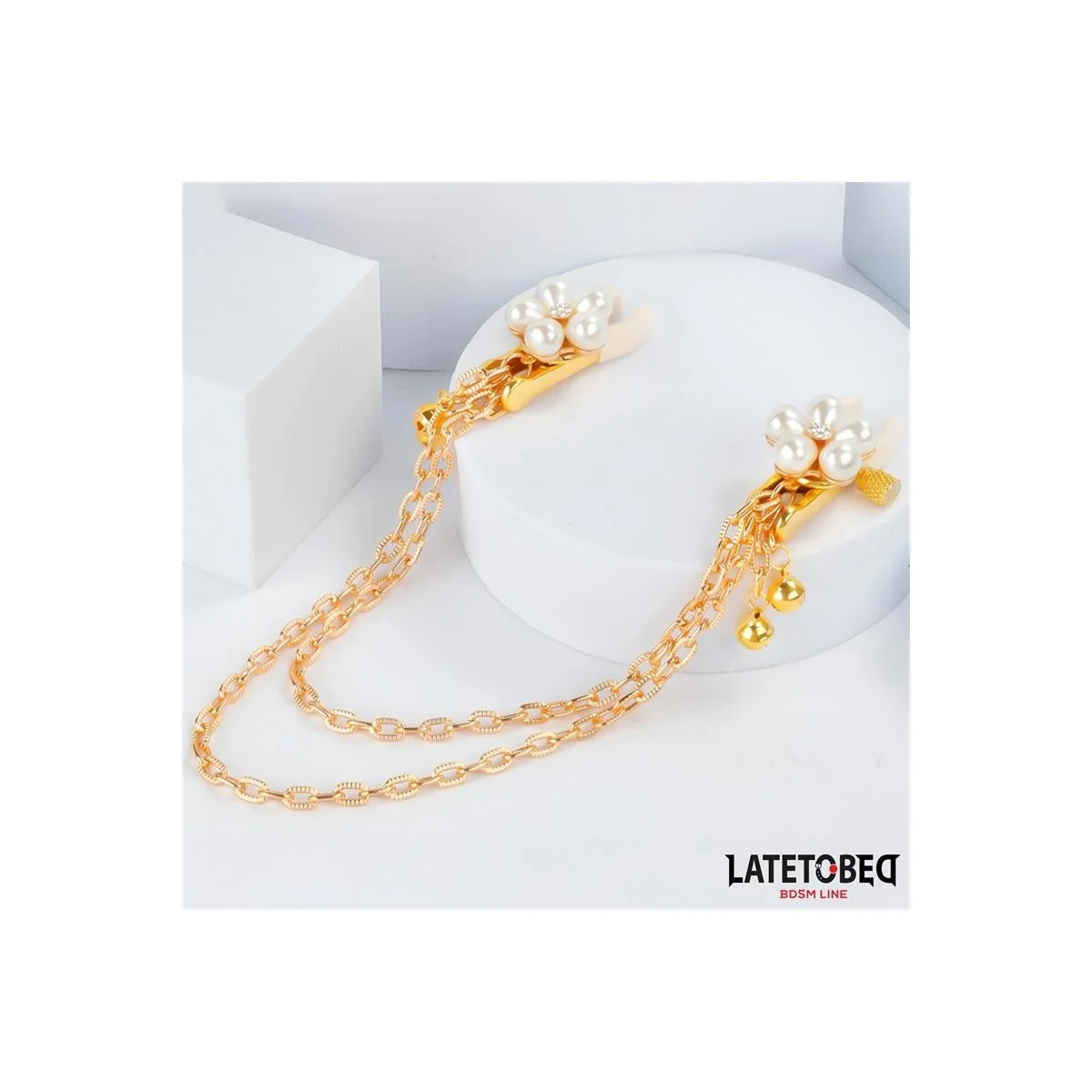 REARL-NIPPELKLEMMEN MIT KETTE VON LATETOBED BDSM LINE