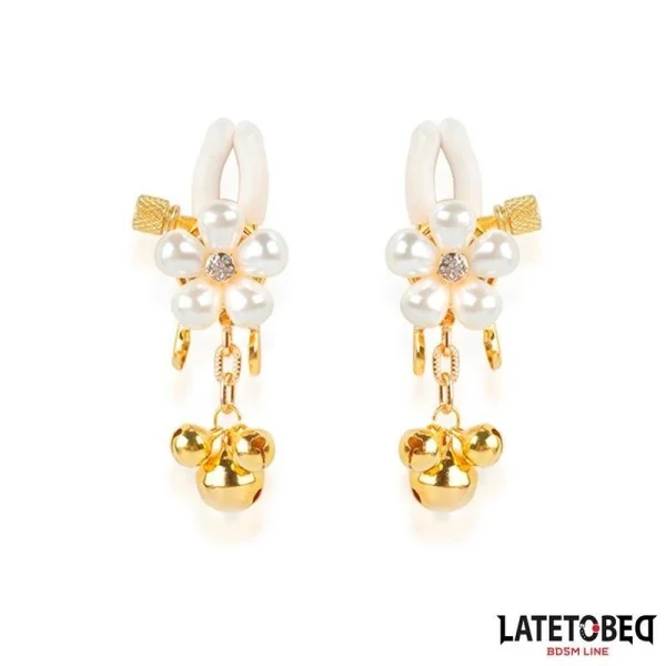 PERLEN-NIPPELKLEMMEN VON LATETOBED BDSM LINE