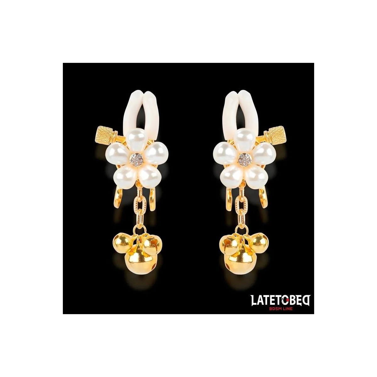 PERLEN-NIPPELKLEMMEN VON LATETOBED BDSM LINE