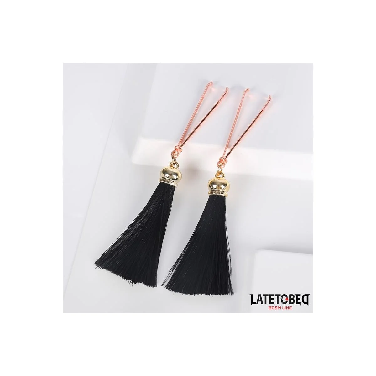 NIPPELKLEMMEN MIT QUASTE VON LATETOBED BDSM LINE