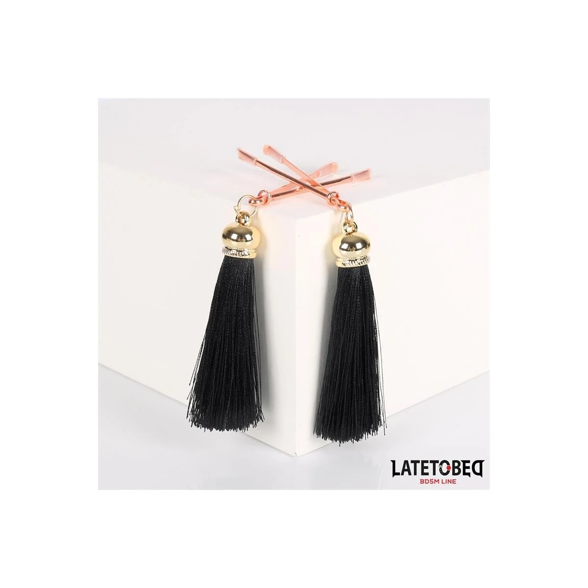 NIPPELKLEMMEN MIT QUASTE VON LATETOBED BDSM LINE