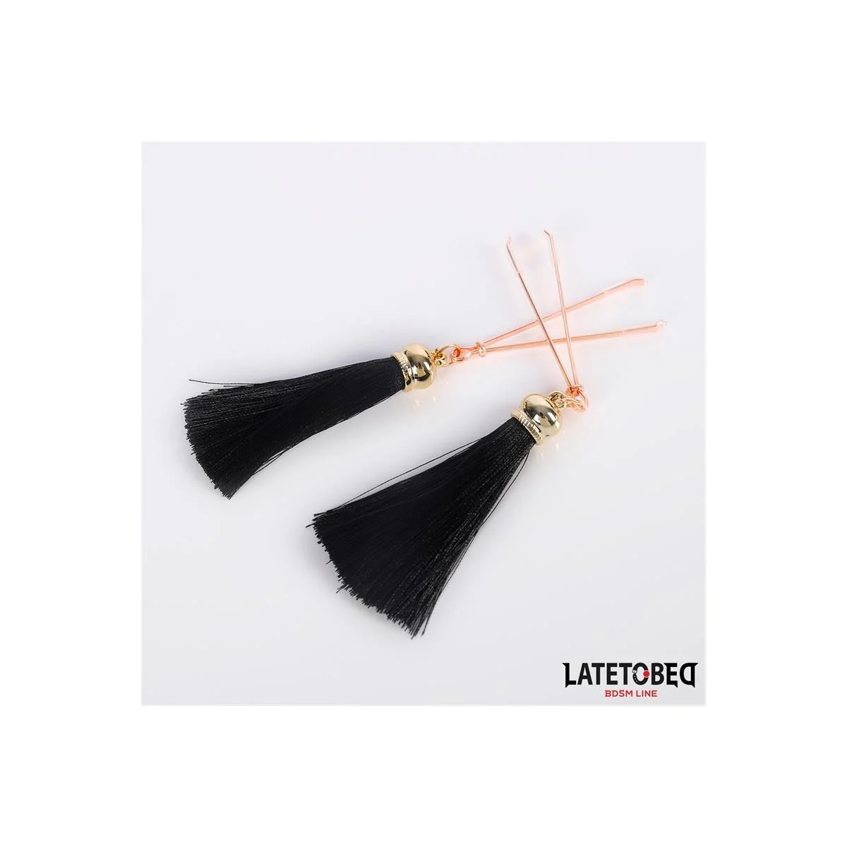 NIPPELKLEMMEN MIT QUASTE VON LATETOBED BDSM LINE