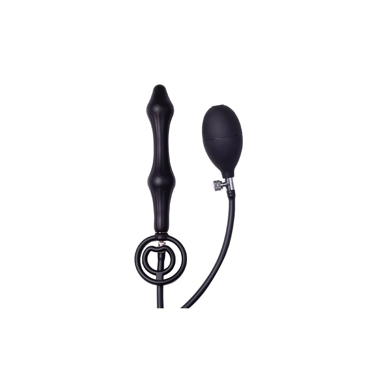 Aufblasbarer Analplug mit doppeltem Ballon und Pumpe von Latex Play kaufen | Fesselliebe